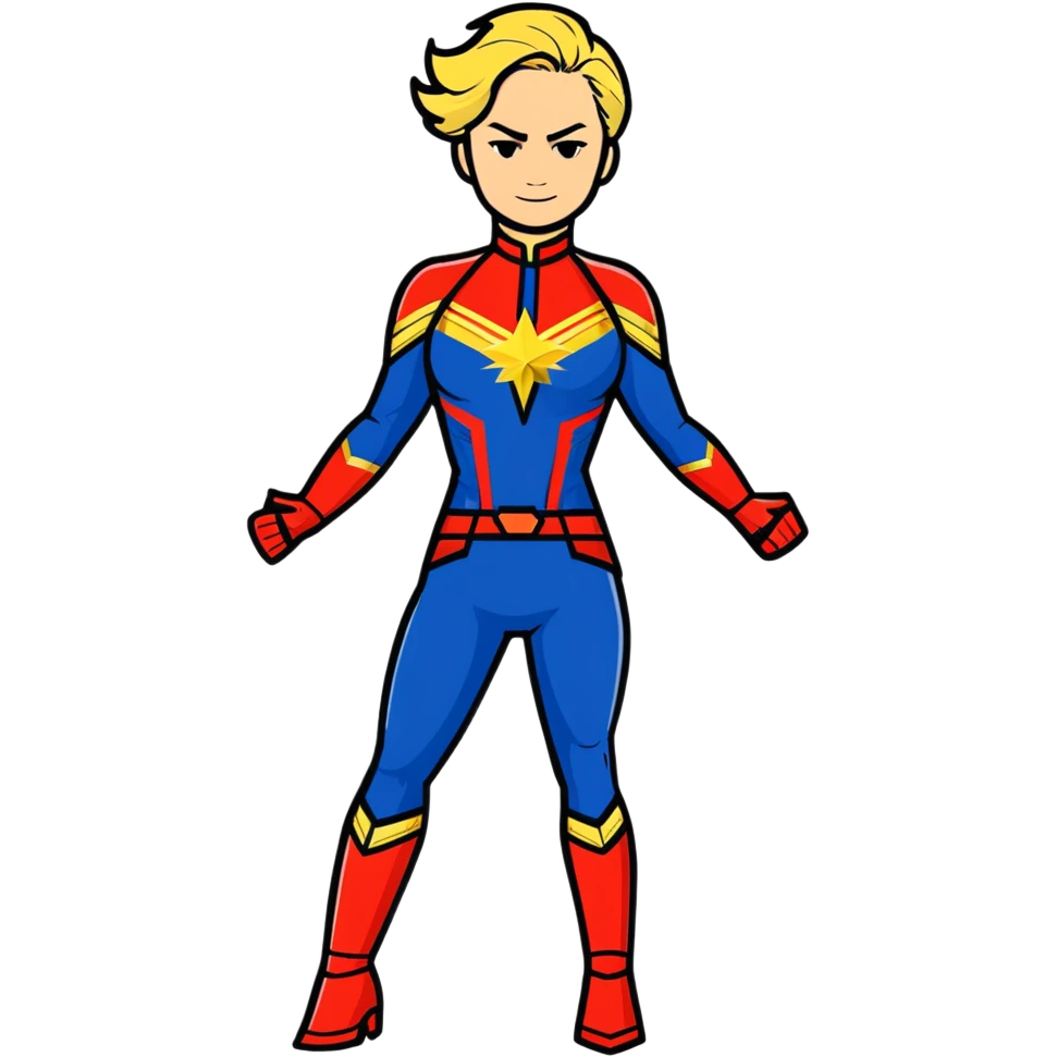 Captain Marvel superhero emoji