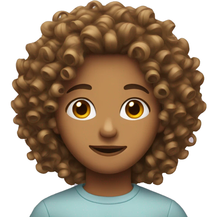 Curly hair  emoji