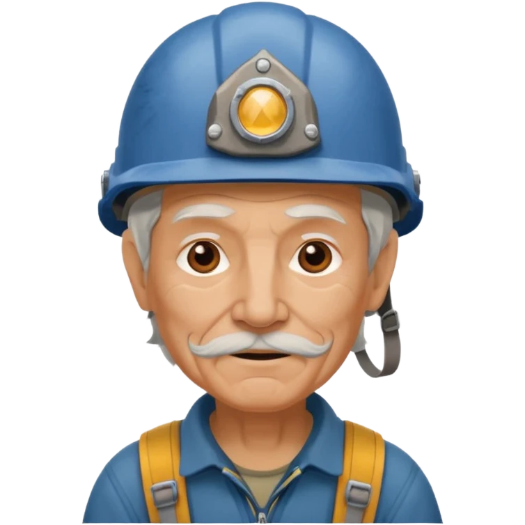 Mountaineering old man emoji emoji