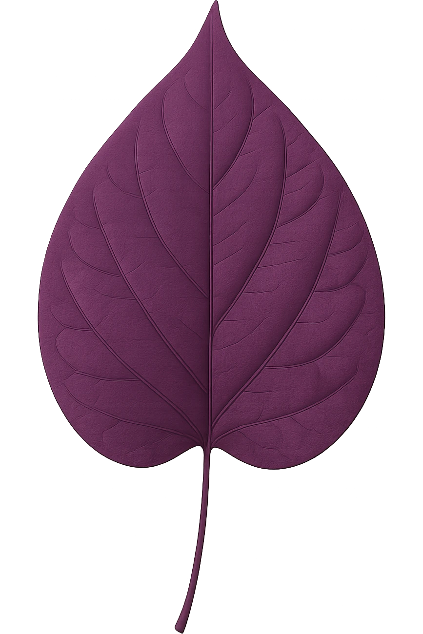 purple leaf , remove background emoji