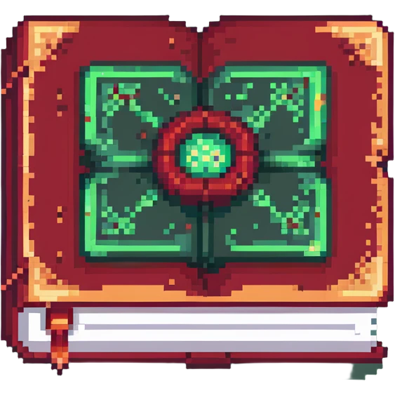 red cursed book emoji