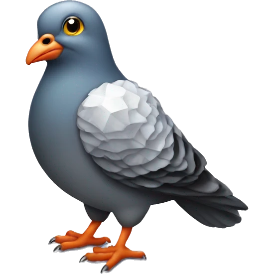 Pigeon disco ball emoji