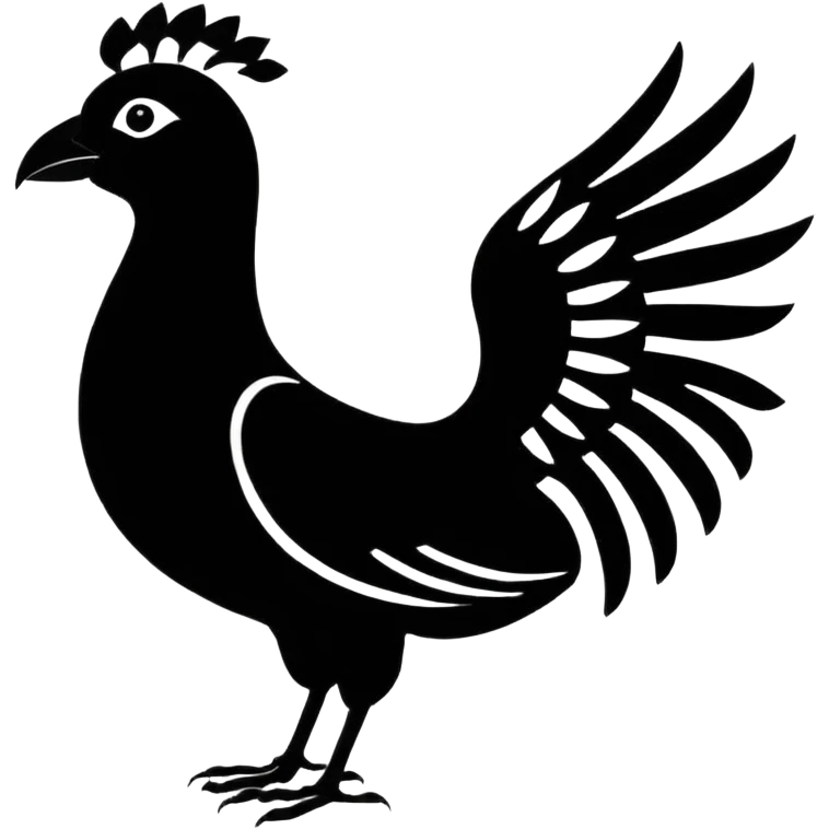 Sankofa bird of africa. emoji