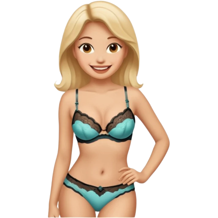 Use Person in photo in sexy lingerie  emoji