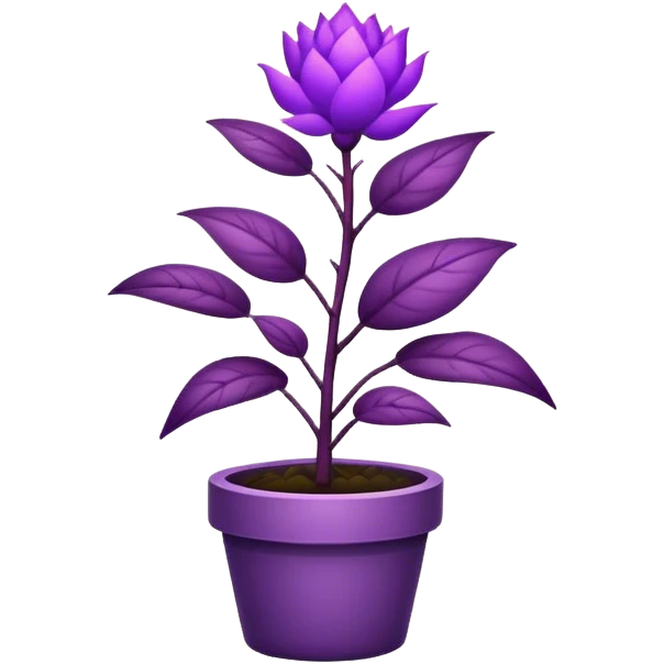 purple plant emoji