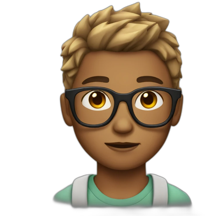 boy with glasses and a lightning bolt scar on his forehead emoji