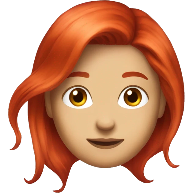 red hair dye emoji