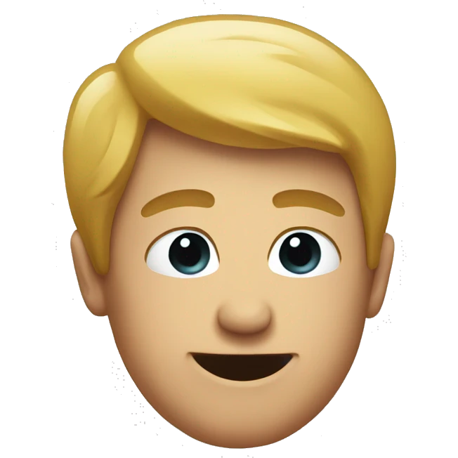 a guys head coming out of a toilet emoji