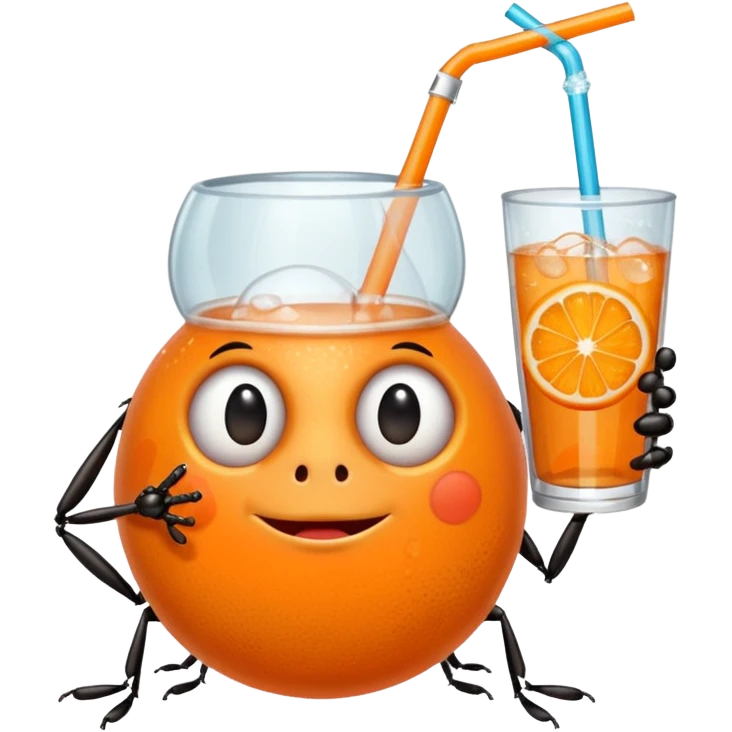 bug drinkig soda emoji
