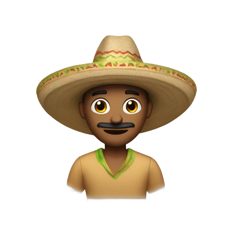 Me in a sombrero emoji