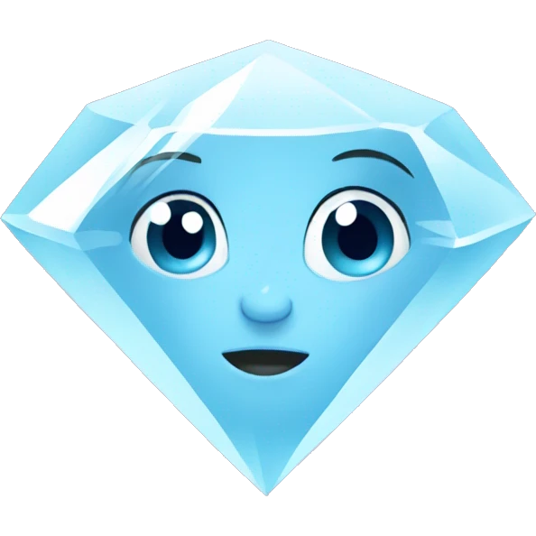 Diamond tears emoji