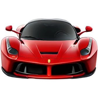 Burgundy Ferrari La Ferrari front emoji