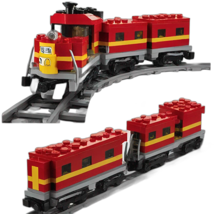 Lego train emoji