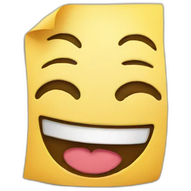 document happy emoji