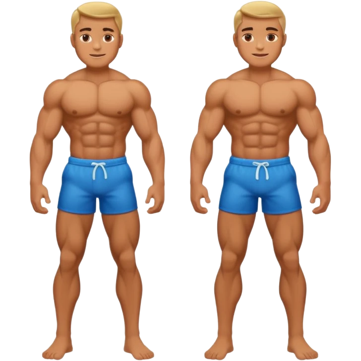 full body of a mucle man emoji
