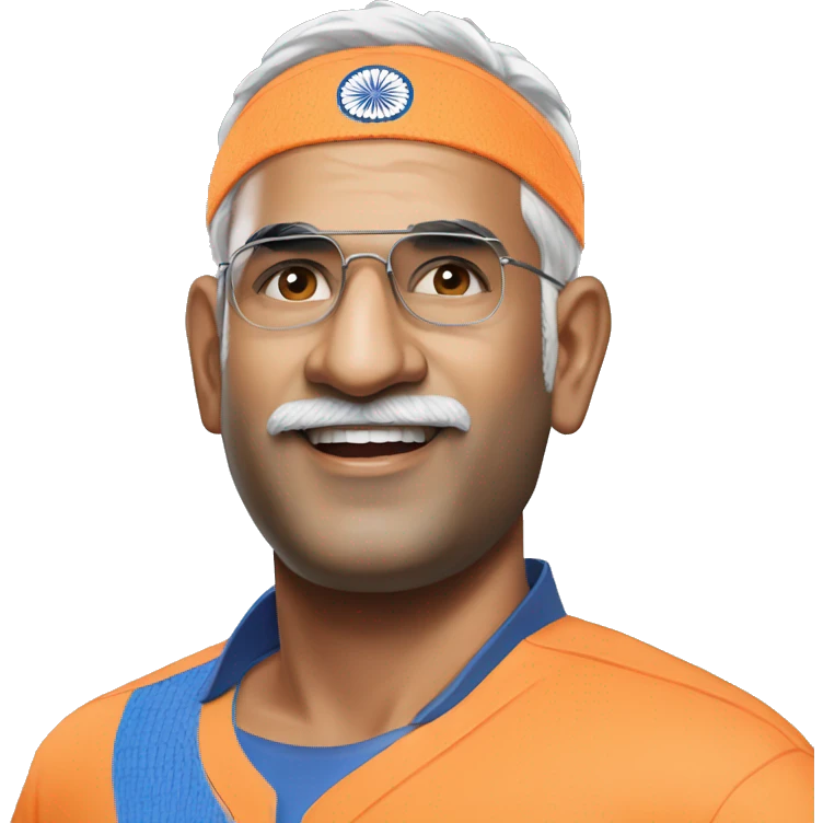 dhoni modi emoji