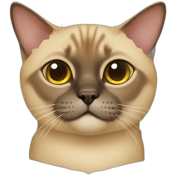 Burmese cat emoji