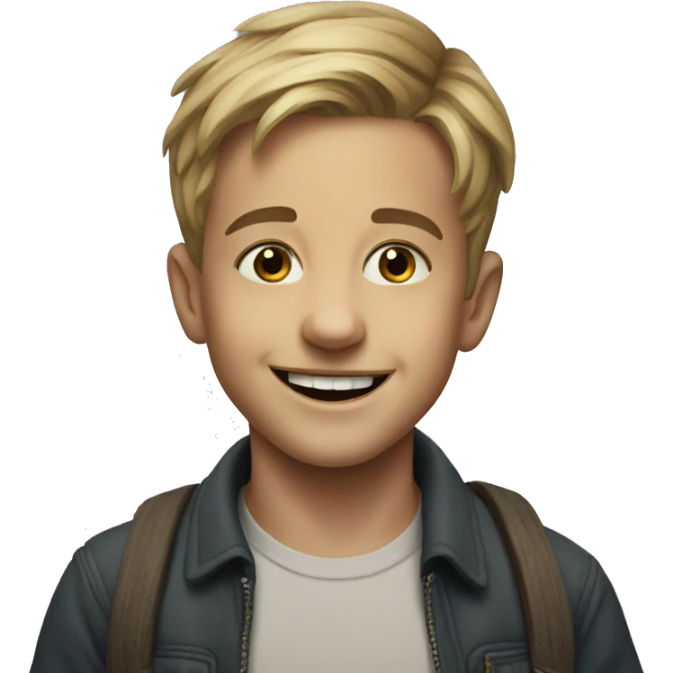 smiling boy meme portrait emoji