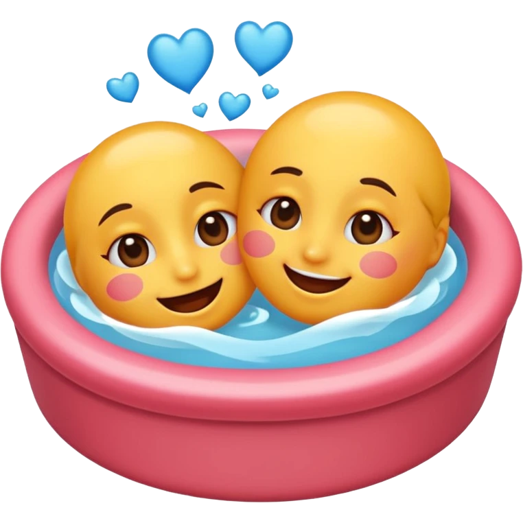 An emoji that's feeling a whirlpool of happiness. Blushing and feeling in love. Grinning and smiling and making a kissy face. Something sweet and perfect to send to someone you love. Not a familiar love something deep and profound. Something unique. emoji