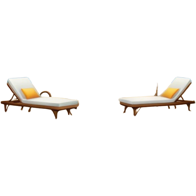 A pool at night with palm trees, a chaise lounge, a full moon and a fireplace  emoji