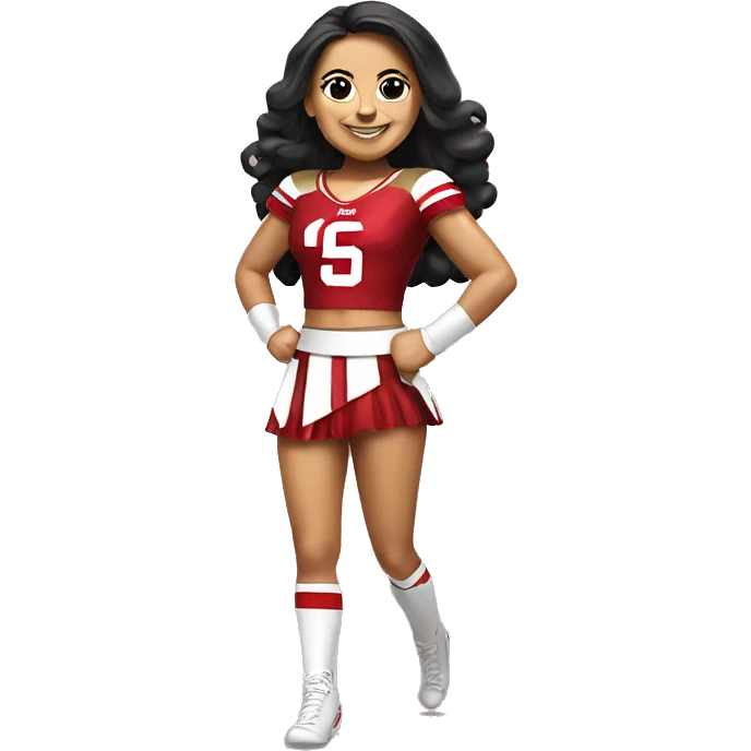 SF 49er cheerleader Mexican  emoji
