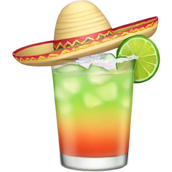 Margarita with sombrero  emoji