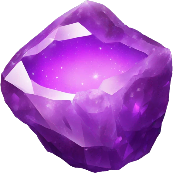 Round Purple crystal-rock-geode emoji