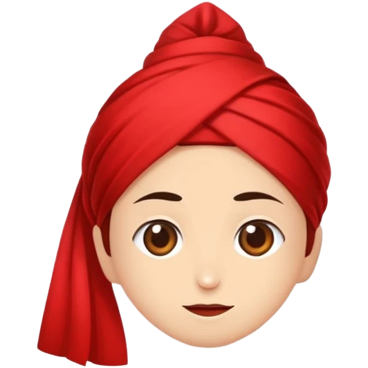 Koyu kırmızı kurdele emoji