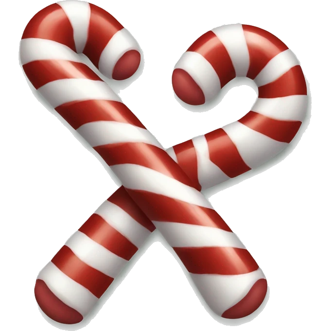 Red and white candy cane  emoji
