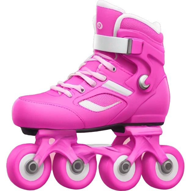 Pink rollerblades emoji