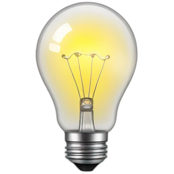 light bulb with arms emoji