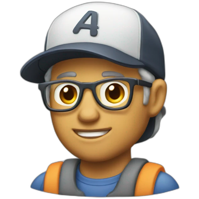 a 40 years als man with basecap  emoji