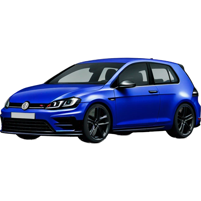 Golf 7r darkblue with black logo in front emoji