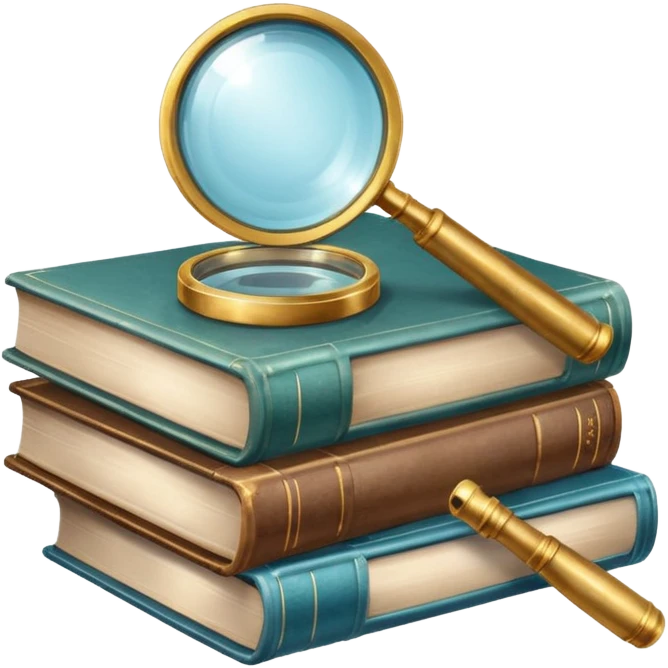 stack of pathology books with a magnifying glass emoji