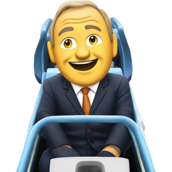Liberal Democrat leader Sir Ed Davey MP on a rollercoaster emoji