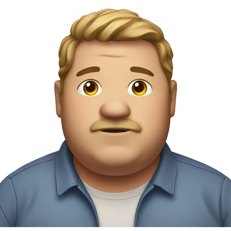 Fat guy emoji