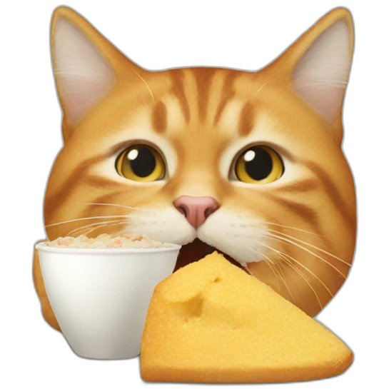 cat eating donald trump emoji