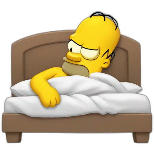 HOmer-simpson-sleeping emoji
