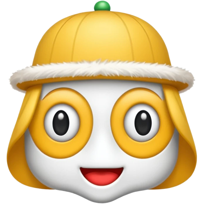 antifaz de fiesta de color blanco y bonito emoji