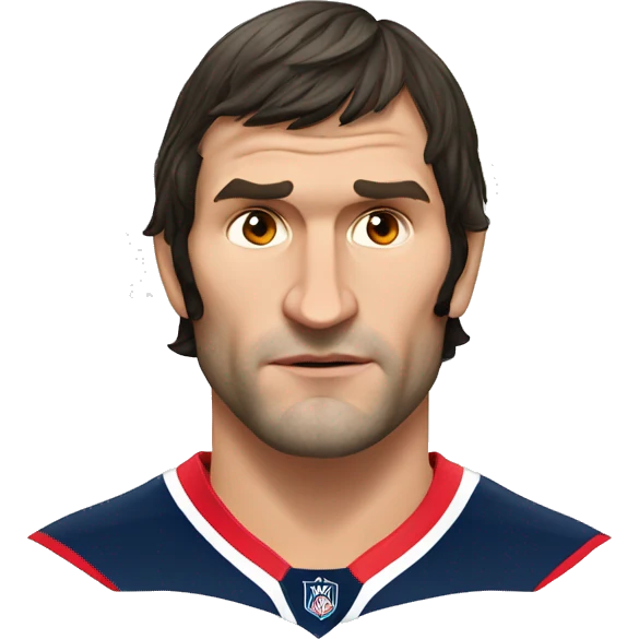 Alexander Ovechkin Realistic seriously face emoji