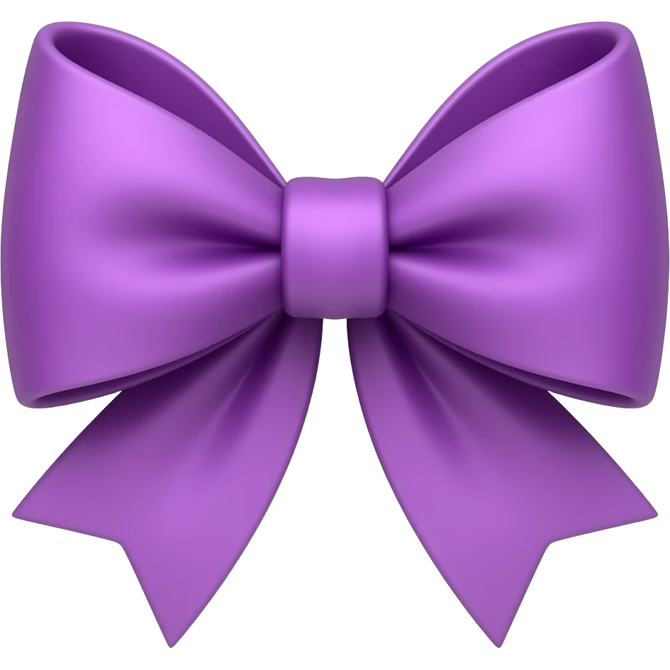 Purple bow emoji emoji
