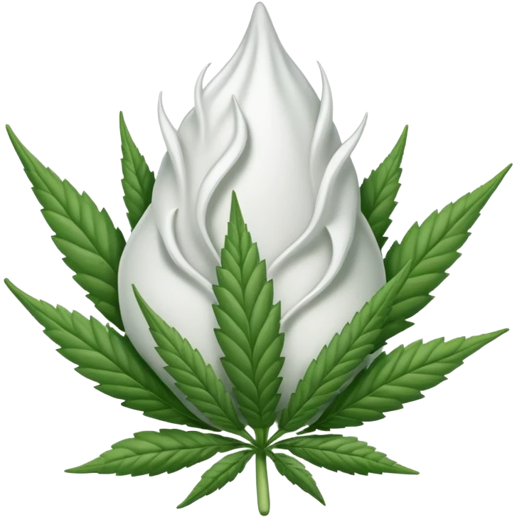white color marijuana, no color emoji