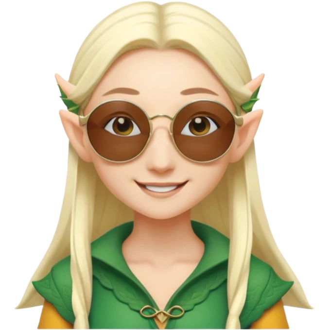 elf female legolas terminator summer wibe sunglasses emoji