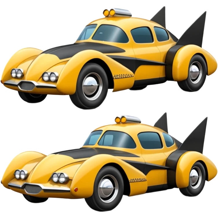 the animated series aerodynamic futuristic Batmobile loosely based on 1956 freightliner school bus (flat long straight organically-shaped mechanical roomy interior body) stealthy town hot rod desert dirt racing rwd buggy  emoji