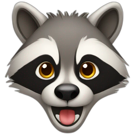 Racoon sign emoji