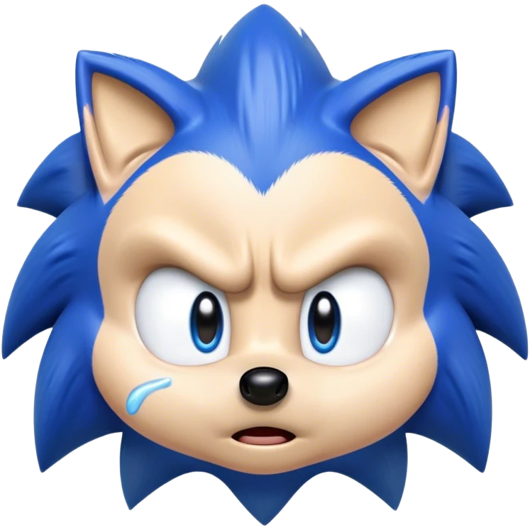 Sonic crying emoji