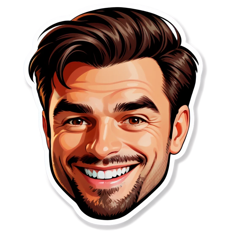 smiling portrait of a man emoji