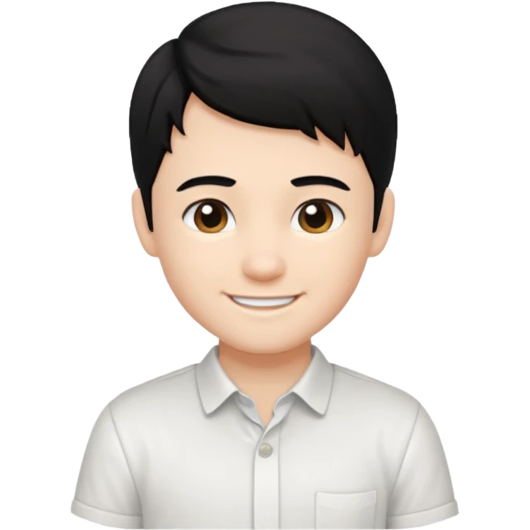 Tyler Jacob White Shirt Black Hair Kid emoji