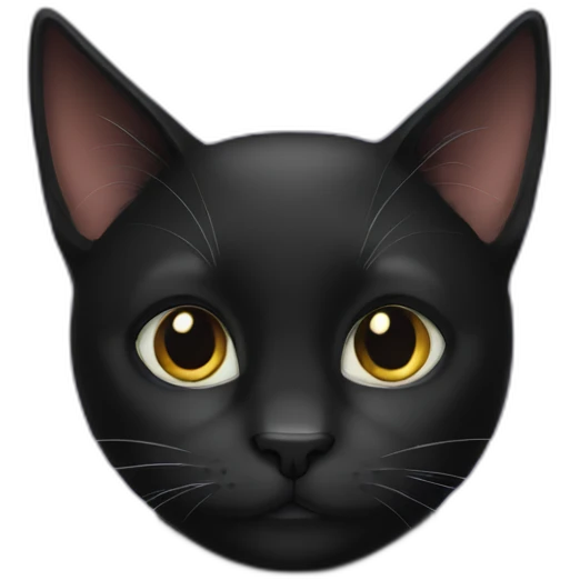 black cat appreciate emoji
