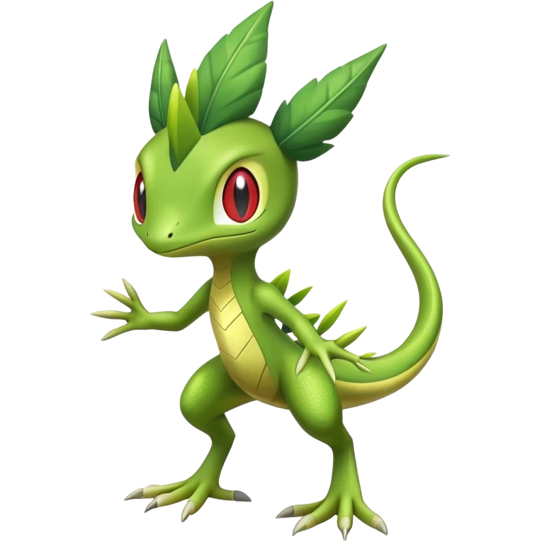  Exotic Treecko-Sceptile-Celebi full body emoji